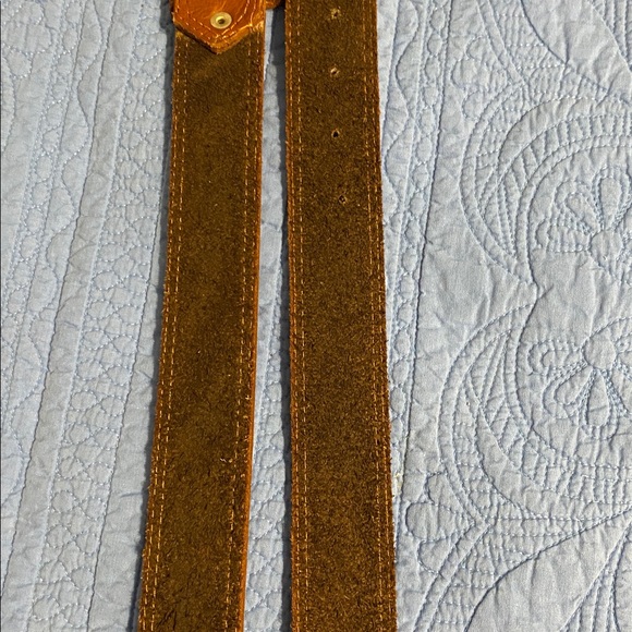 Men's Carmel Leather Belt - Picture 2 of 4